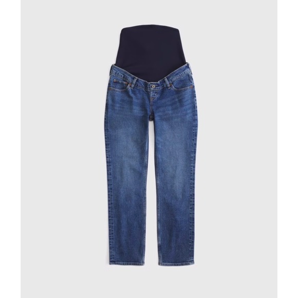 Abercrombie & Fitch Denim - Abercrombie & Fitch Maternity Ankle Straight Jean – Dark  – Size 33 Short – NWT